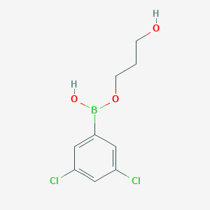 Chemical structure of 3,5-dichlorobenzeneboronic acid-1,3-propanediol ester