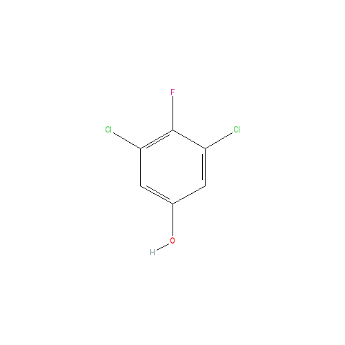 Chemical structure of 3,5-Dichloro-4-fluorophenol