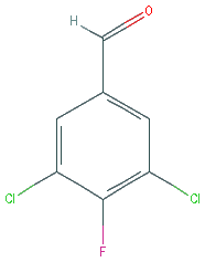 Chemical structure of 3,5-Dichloro-4-fluorobenzaldehyde