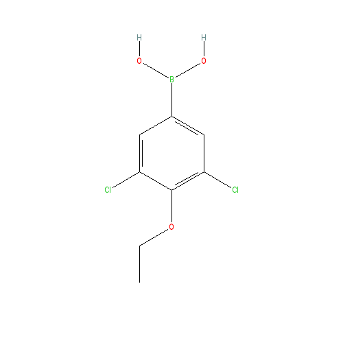 Chemical structure of 3,5-Dichloro-4-ethoxyphenylboronic acid