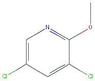 Chemical structure of 3,5-Dichloro-2-methoxypyridine