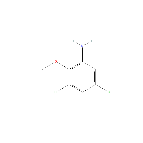 Chemical structure of 3,5-Dichloro-2-methoxyaniline