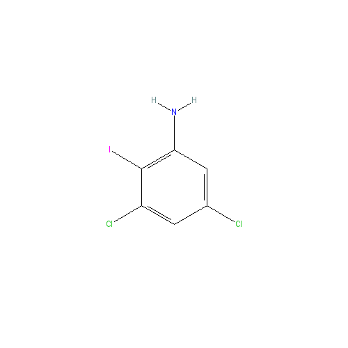 Chemical structure of 3,5-Dichloro-2-iodoaniline