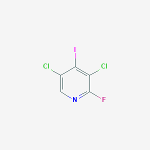 Chemical structure of 3,5-Dichloro-2-fluoro-4-iodopyridine