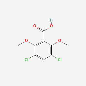 Chemical structure of 3,5-Dichloro-2,6-dimethoxybenzoic Acid