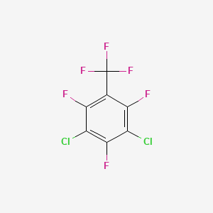 Chemical structure of 3,5-Dichloro-2,4,6-trifluorobenzotrifluoride