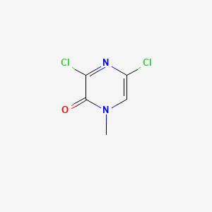 Chemical structure of 3,5-Dichloro-1-methylpyrazin-2(1H)-one