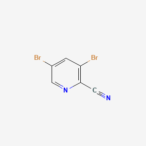 Chemical structure of 3,5-Dibromopicolinonitrile