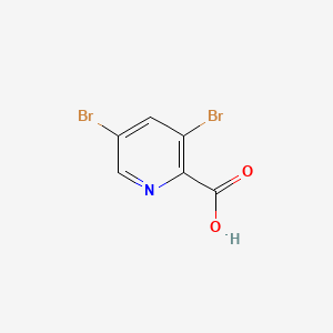 Chemical structure of 3,5-Dibromopicolinic acid