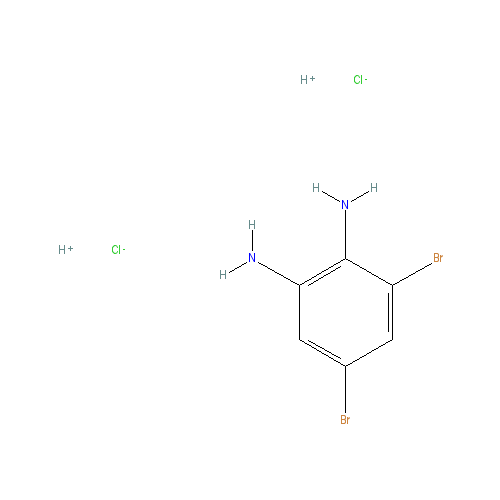 Chemical structure of 3,5-Dibromobenzene-1,2-diamine