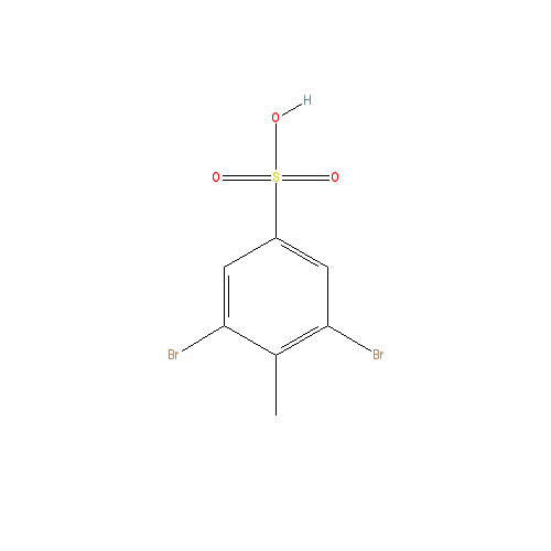 Chemical structure of 3,5-Dibromo-4-methylbenzenesulfonic acid