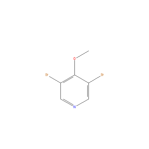 Chemical structure of 3,5-Dibromo-4-methoxypyridine