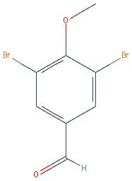 Chemical structure of 3,5-Dibromo-4-methoxybenzaldehyde