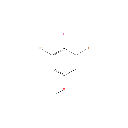 Chemical structure of 3,5-dibromo-4-fluorophenol