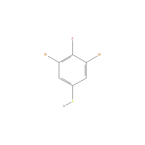 Chemical structure of 3,5-Dibromo-4-fluorobenzenethiol