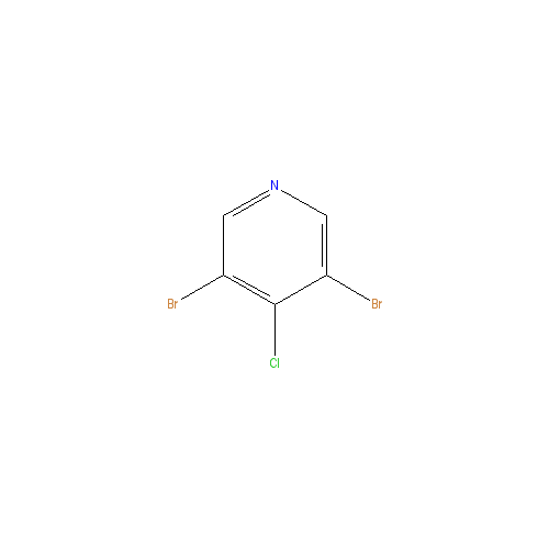 Chemical structure of 3,5-Dibromo-4-chloropyridine