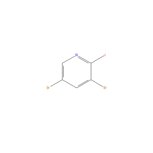 Chemical structure of 3,5-Dibromo-2-iodopyridine
