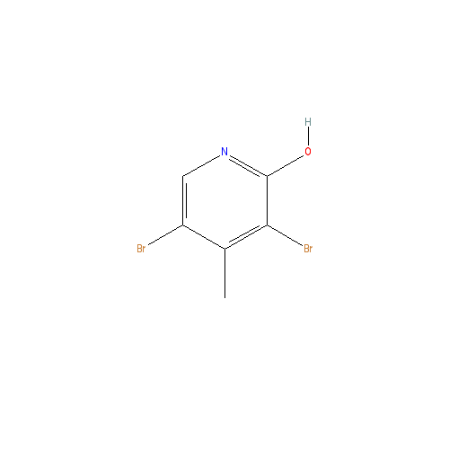 Chemical structure of 3,5-Dibromo-2-hydroxy-4-methylpyridine