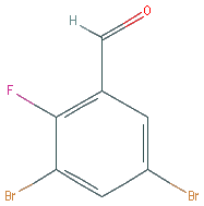 Chemical structure of 3,5-Dibromo-2-fluorobenzaldehyde