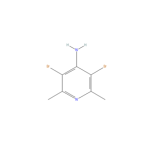 Chemical structure of 3,5-Dibromo-2,6-dimethylpyridin-4-amine