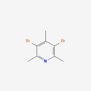 Chemical structure of 3,5-Dibromo-2,4,6-trimethylpyridine
