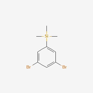 Chemical structure of 3,5-Dibromo-1-trimethylsilylbenzene