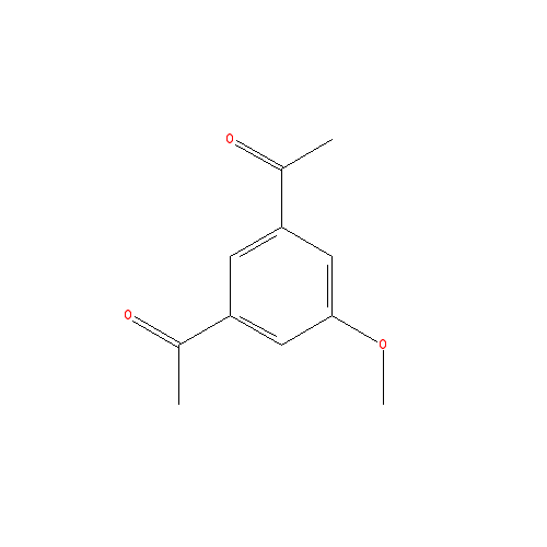 Chemical structure of 3,5-DIacetylanisol