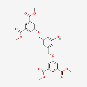 Chemical structure of 3,5-Bis[3,5-bis(methoxycarbonyl)phenoxymethyl]phenol