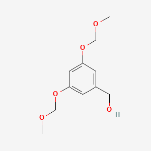 Chemical structure of 3,5-Bis(methoxymethoxy)benzylalcohol