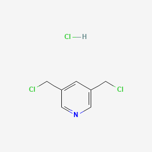Chemical structure of 3,5-Bis(chloromethyl)pyridine hydrochloride