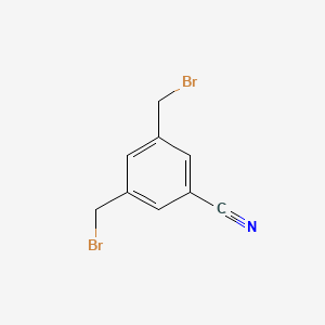 Chemical structure of 3,5-Bis(bromomethyl)benzonitrile