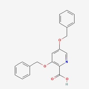 Chemical structure of 3,5-Bis(benzyloxy)picolinic acid