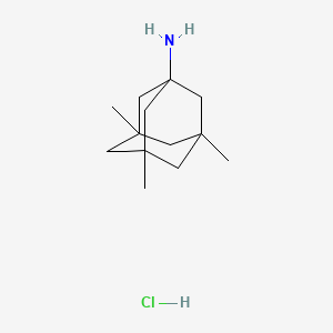 Chemical structure of 3,5,7-trimethyladamantan-1-amine,hydrochloride