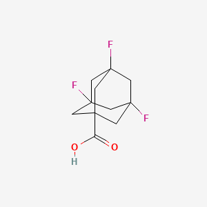 Chemical structure of 3,5,7-Trifluoroadamantane-1-carboxylic acid