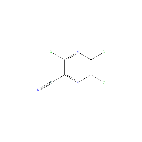 Chemical structure of 3,5,6-Trichloropyrazine-2-carbonitrile