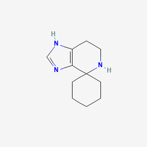 Chemical structure of 3',5',6',7'-Tetrahydrospiro[cyclohexane-1,4'-imidazo[4,5-c]pyridine]