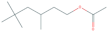 Chemical structure of 3,5,5-Trimethylhexyl Acetate