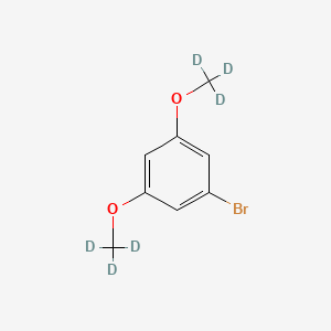 Chemical structure of 3,5-(Dimethoxy-d6)-bromobenzene