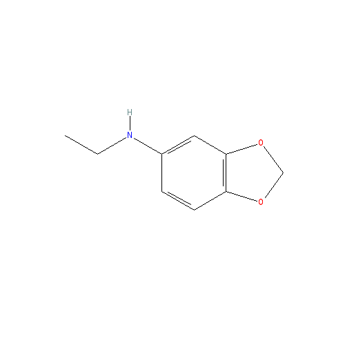Chemical structure of 3,4-Methylenedioxy-N-ethylaniline