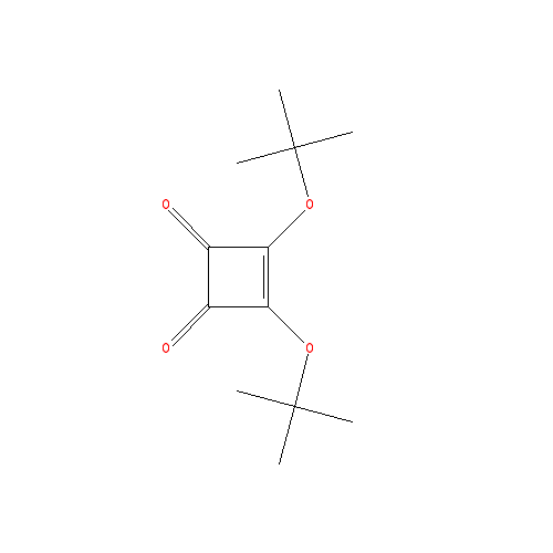Chemical structure of 3,4-di-tert-butoxycyclobut-3-ene-1,2-dione