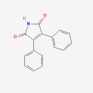 Chemical structure of 3,4-Diphenyl-1h-pyrrole-2,5-dione