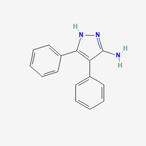 Chemical structure of 3,4-Diphenyl-1H-pyrazol-5-amine