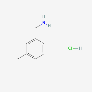 Chemical structure of 3,4-Dimethylbenzylamine Hydrochloride