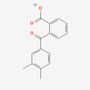 Chemical structure of 2-(3,4-Dimethylbenzoyl)benzoic acid