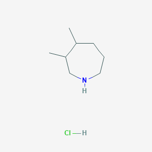 Chemical structure of 3,4-Dimethylazepane Hydrochloride