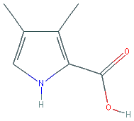 Chemical structure of 3,4-Dimethyl-1H-pyrrole-2-carboxylic acid