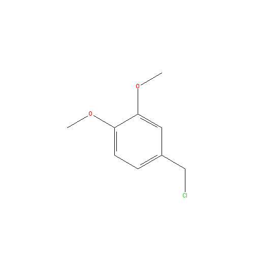 Chemical structure of Veratryl chloride