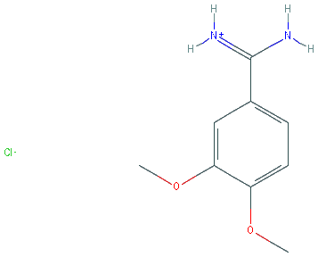 Chemical structure of 3,4-Dimethoxybenzimidamide hydrochloride