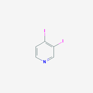 Chemical structure of 3,4-Diiodopyridine