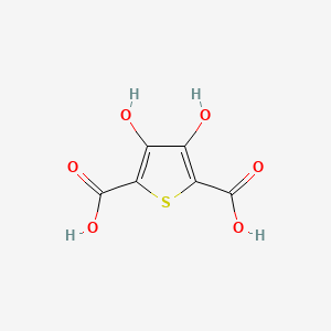 Chemical structure of 3,4-Dihydroxythiophene-2,5-dicarboxylic acid